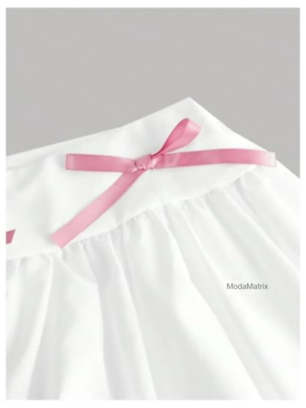Girls 2 Piece Bubble Skirt Set Short Sleeve Crop Top Bow Knot Letter Print